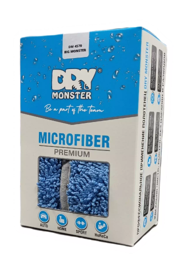 DRY MONSTER Big Monster Towel Полотенце для сушки, 45х70 см. (голубое)