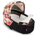 Коляска для новорожденных Cybex Priam IV Chrome Brown Spring Blossom Light