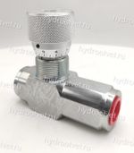 STU-G3/4-1111-1 - Дроссель трубного монтажа c рукояткой, G3/4, с обратным клапаном