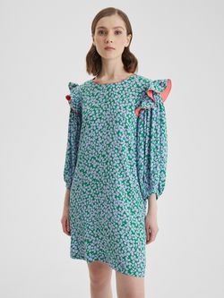 Платье с воланами "Фиалки"