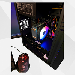 Игровой компьютер с Монитором 24 дюйма, i7-8700, ОЗУ-16GB, AMD Radeon RX580 8GB, SSD 512GB, Windows 11