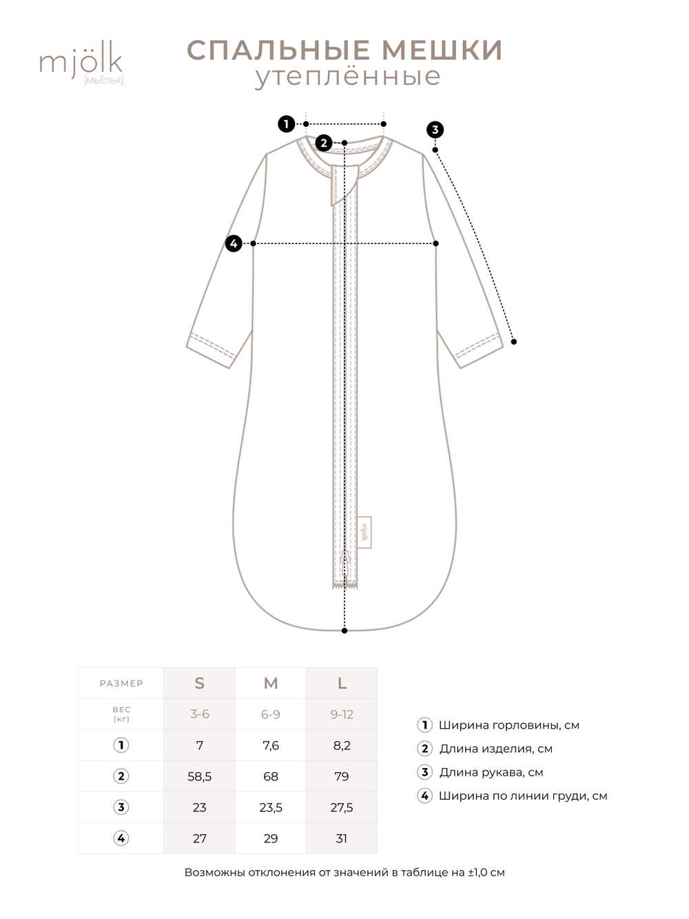 Утеплённый спальный мешок Mjölk Ракеты