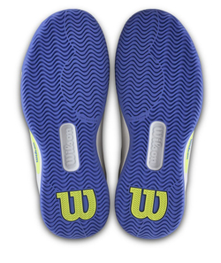 Женские теннисные кроссовки Wilson Intrigue Pro - white/amparo blue/safety yellow
