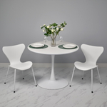 Стул Seven Style белый с белыми ножками