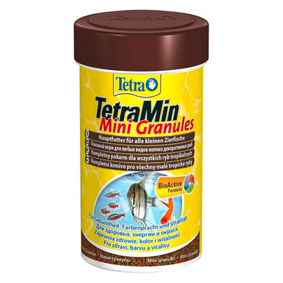 TetraMin Mini Granules 100 мл - основной корм для рыб (мелкие гранулы)