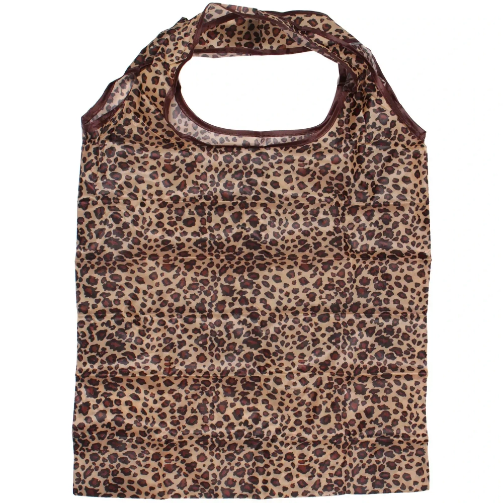 Сумка - шоппер с карабином «ИДЕЯДОМА», принт леопард, 60*38см/нагрузка до 10кг (инд. пакет истикер)