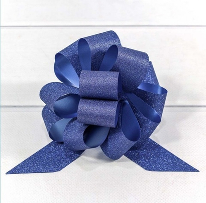 Бант-шар 5 см "Блеск" Синий