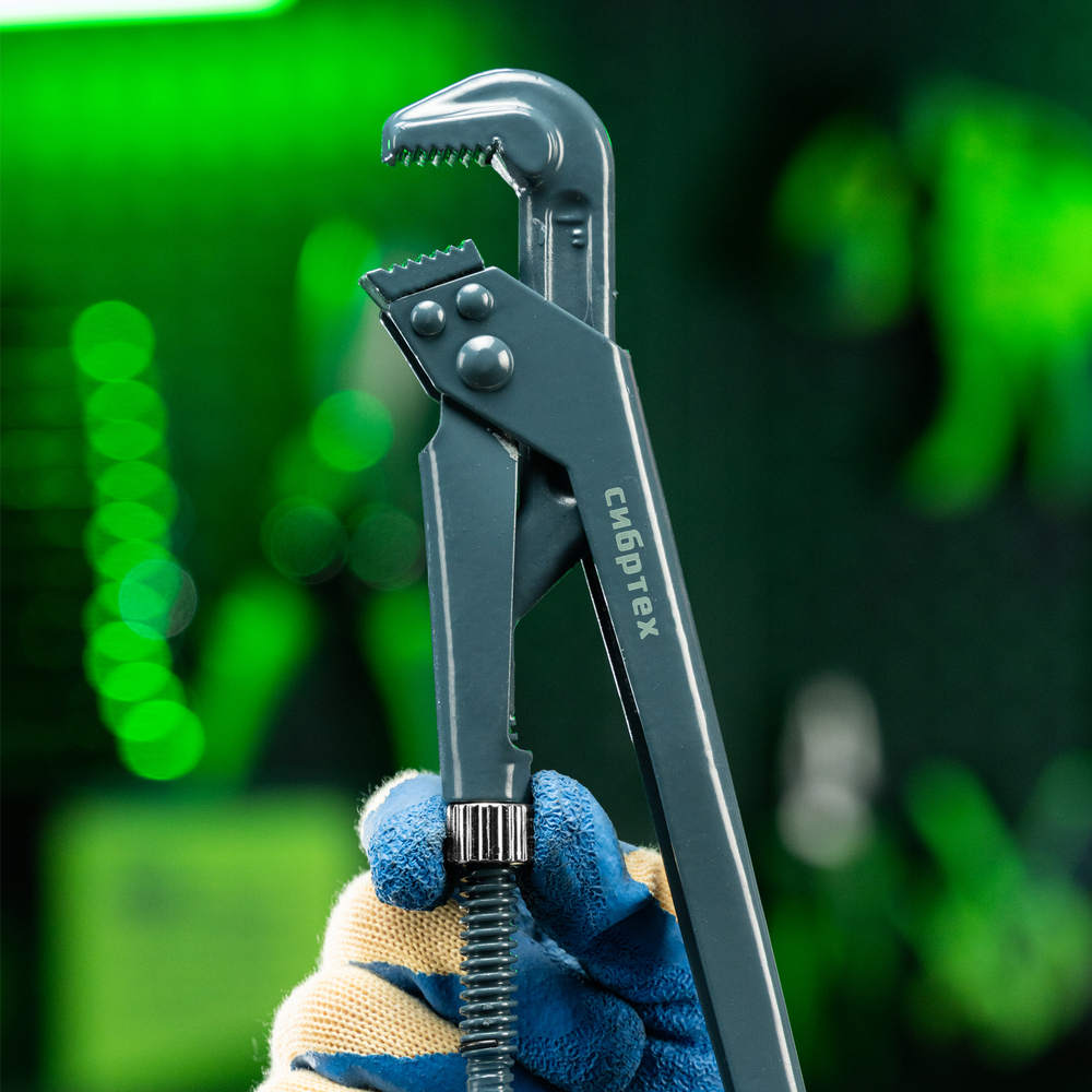 Ключ трубный рычажный КТР-1, 1", кованый, тип "L" Сибртех