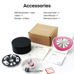 Наушники проводные Letshuoer D02, без микрофона, внутриканальные, 3.5 мм, бирюзовый