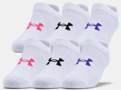 Теннисные носки Under Armour Girls' UA Essentials No Show 6Pack - белый