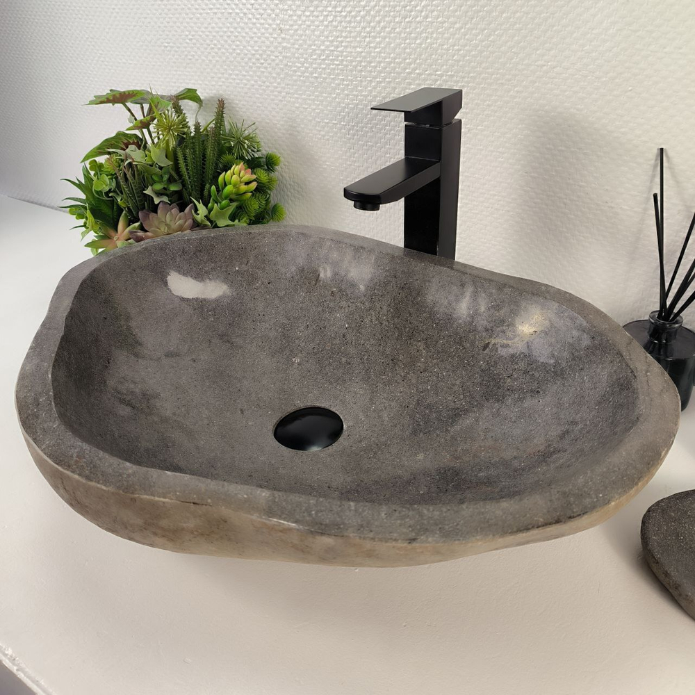 Раковина из речного камня RS-65152 62*43*13 0858