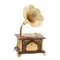 GAEM Изделие декоративное "Граммофон" (музык.), L15,5 W12 H27 см