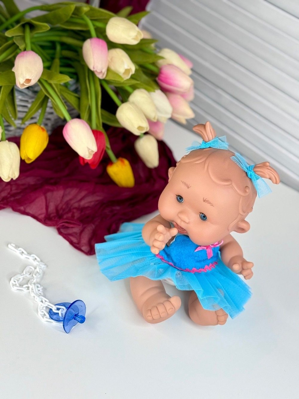 Пупс Nines 26см PEPOTE с закрывающими глазками (N814C)
