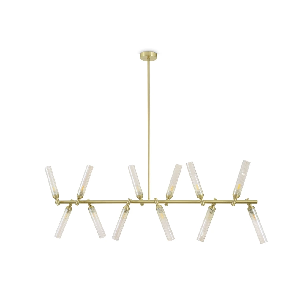 Люстра на штанге Freya BORGY FR5379PL-12G