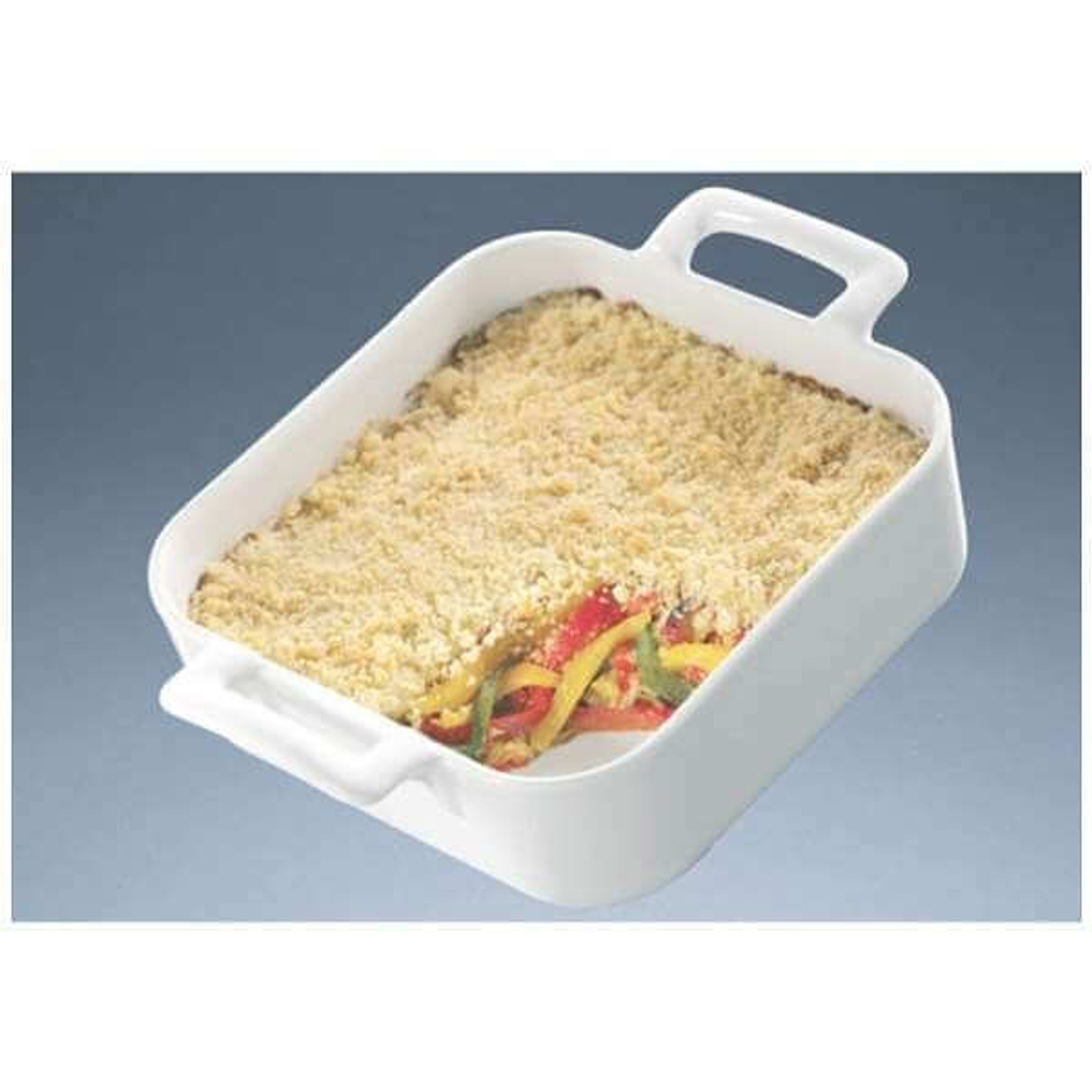 Блюдо для запекания квадратное 20x20 см, фарфор, белый, 621333, Belle Cuisine, Revol