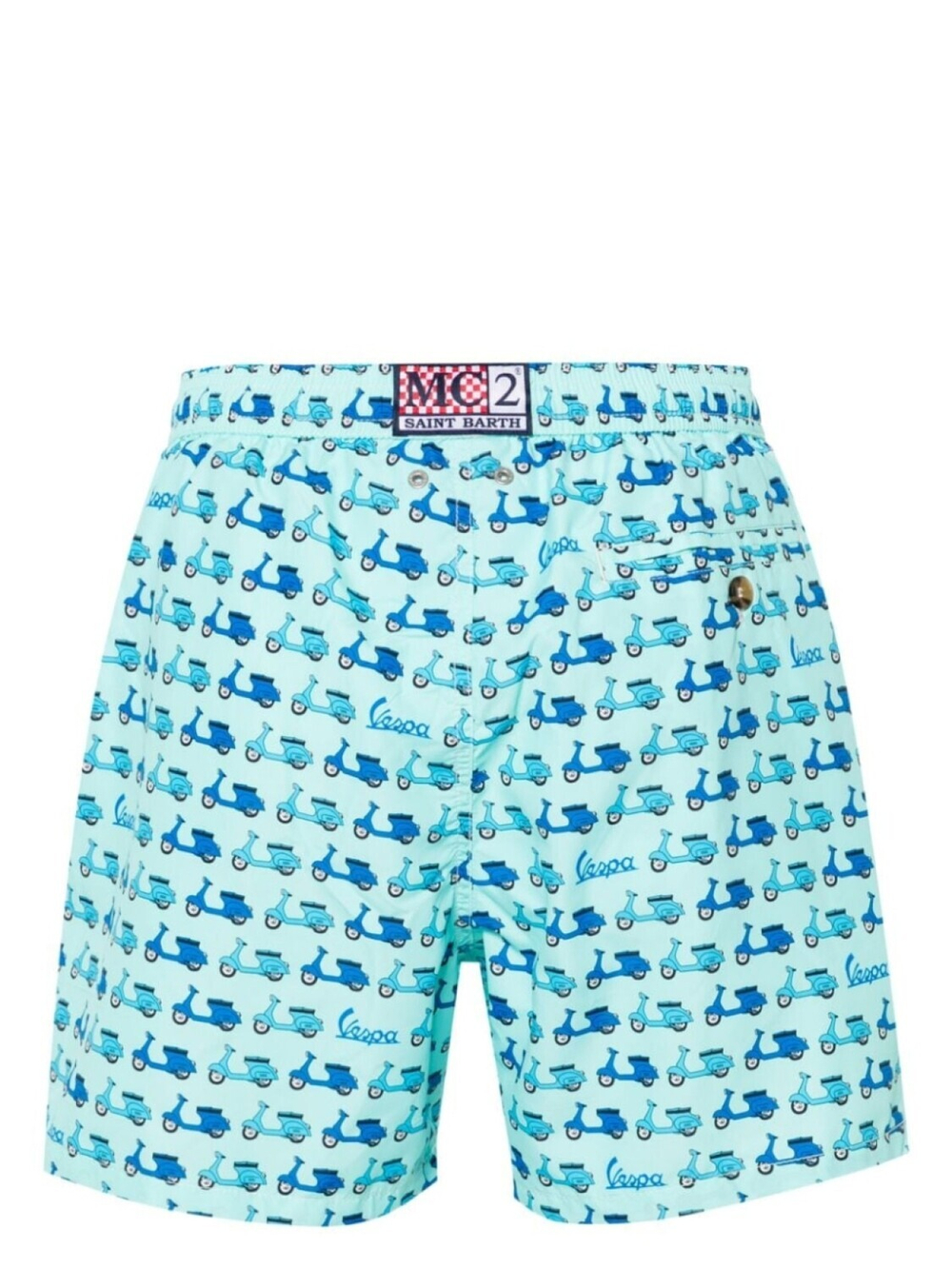 Шорты муж. MC Saint Barth MINI VESPA 56 голубой мопед синим