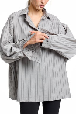 Рубашка 2в1 серая