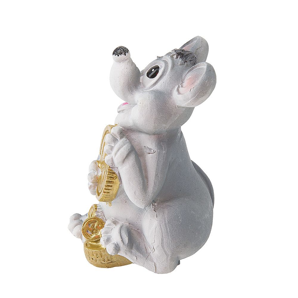 Фигурка декоративная "Крыс богач" 4*4*6см. (2вида) (min8) (транспортная упаковка)