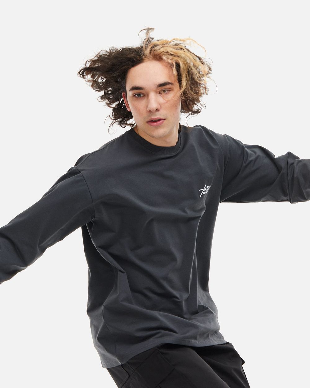 Лонгслив Anteater Phat Long 110 темно-серый