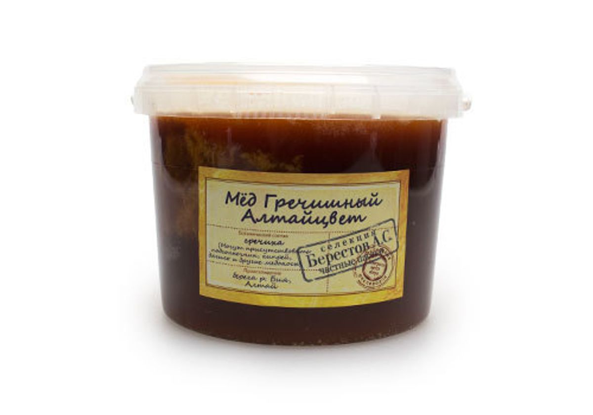 Мед Гречишный Алтай "Берестов", 700г