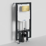 Инсталляция для унитаза WasserKraft Vils 56TLT.010.ME.MG03 с кнопкой матовое золото