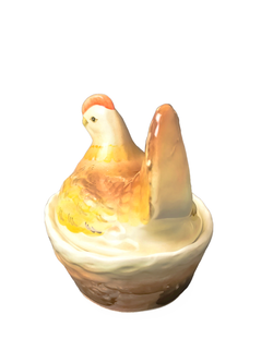 Фаянсовая масленка "Курочка" (ЗиК "Конаково")