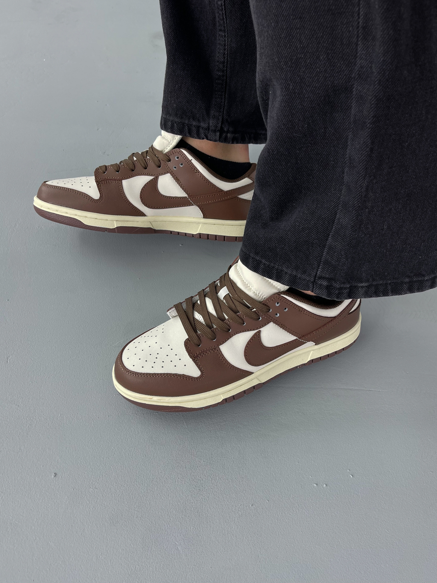 Кроссовки Nike Dunk Low #A5532 (бел.-кор.)