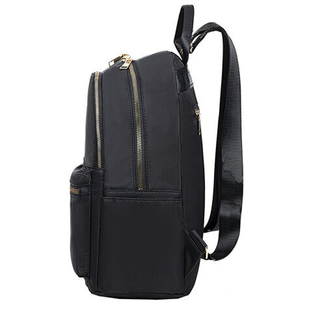 Рюкзак BRAUBERG PODIUM женский, 2 отделения, нейлон, черный, 35х29х15 см, 270813