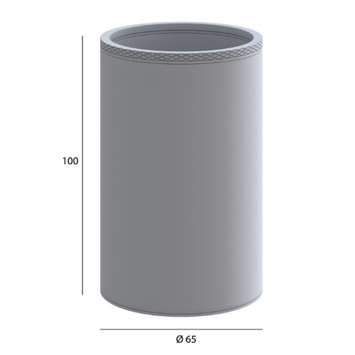 Boheme Стакан Настенный Uno Gun Metall
