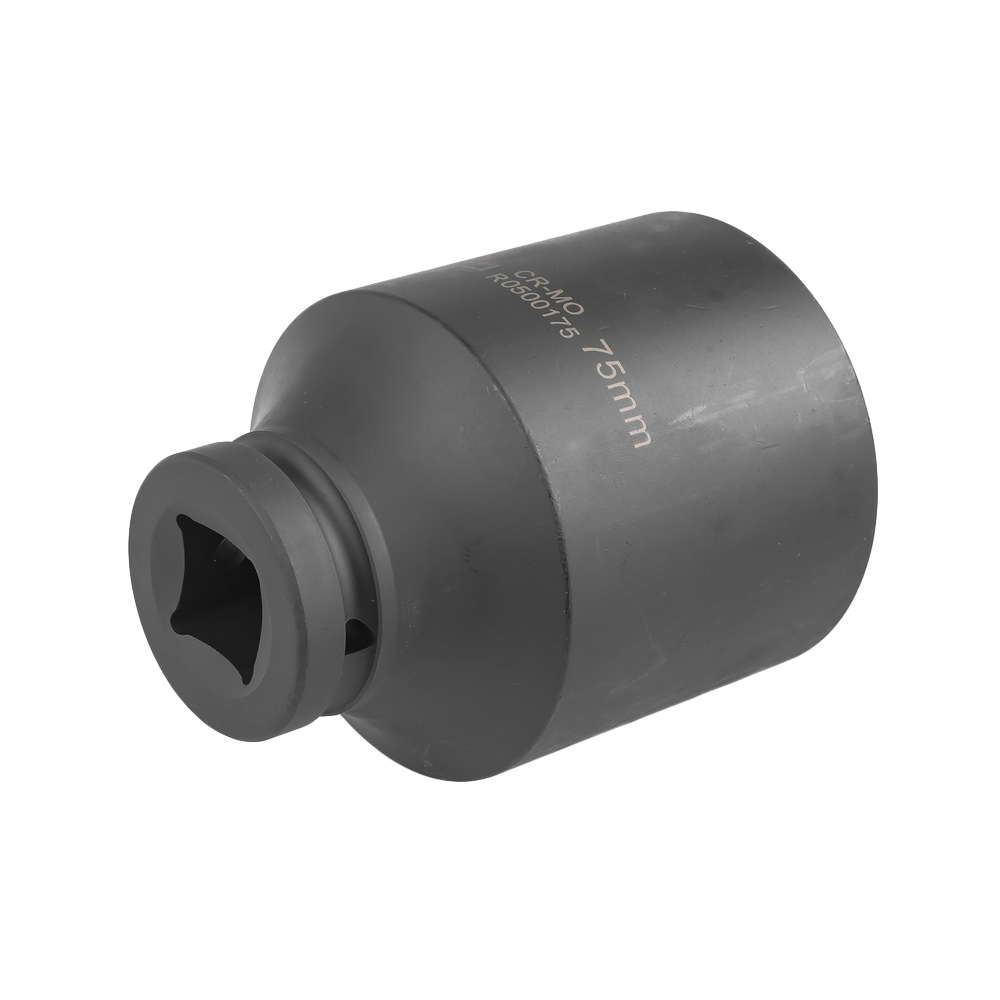 Головка ударная 1"DR 6-гр. 75 мм Cr-Mo удлиненная, на холдере ARNEZI R0500175