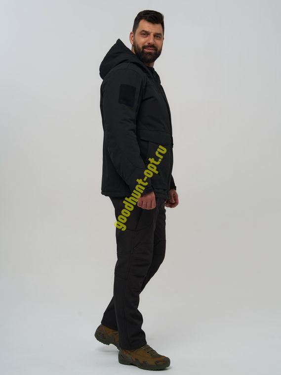 Тактическая зимняя куртка (Бушлат) с фольгой Черный