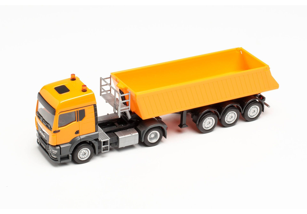 Грузовик MAN TGS TM, пп самосвал, оранжевый