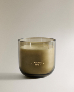 Zara Home - Янтарная рубиновая ароматическая свеча, 400 г