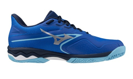 Мужские кроссовки теннисные Mizuno Wave Exceed Light 2 AC - небесный
