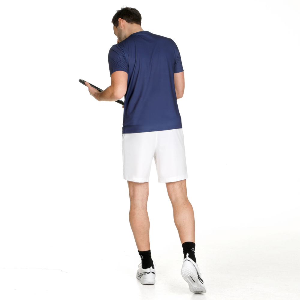 Мужские теннисные шорты Quiet Please Smash 2.0 Shorts Men - White, Dark Blue