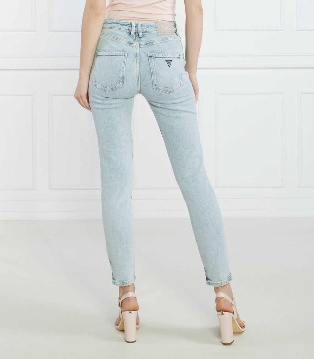 Джинсы SUPER HIGH SKINNY GUESS - голубой(W3RA26 D4WB1)