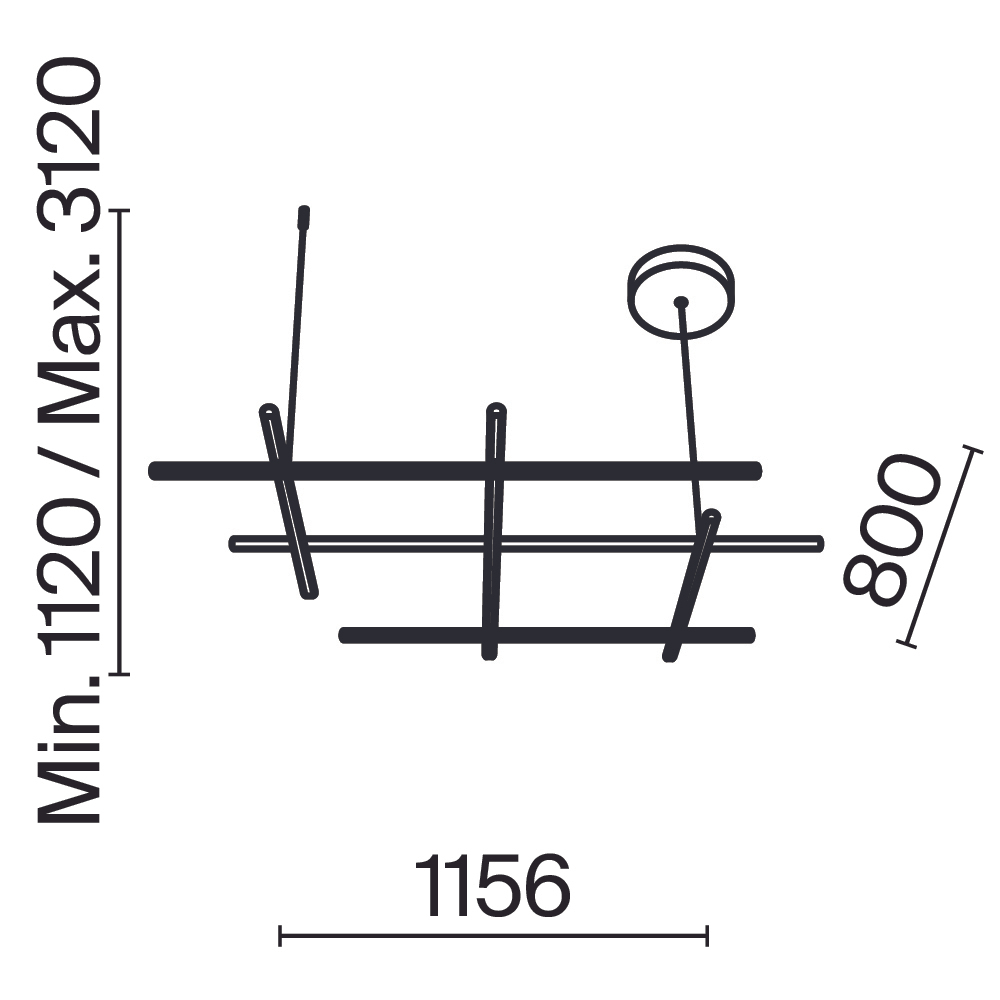 Подвесной светильник Maytoni MOD278PL-L86G3K