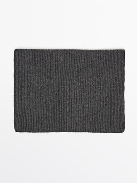 Massimo Dutti Шарф из шерсти и кашемира, маренго