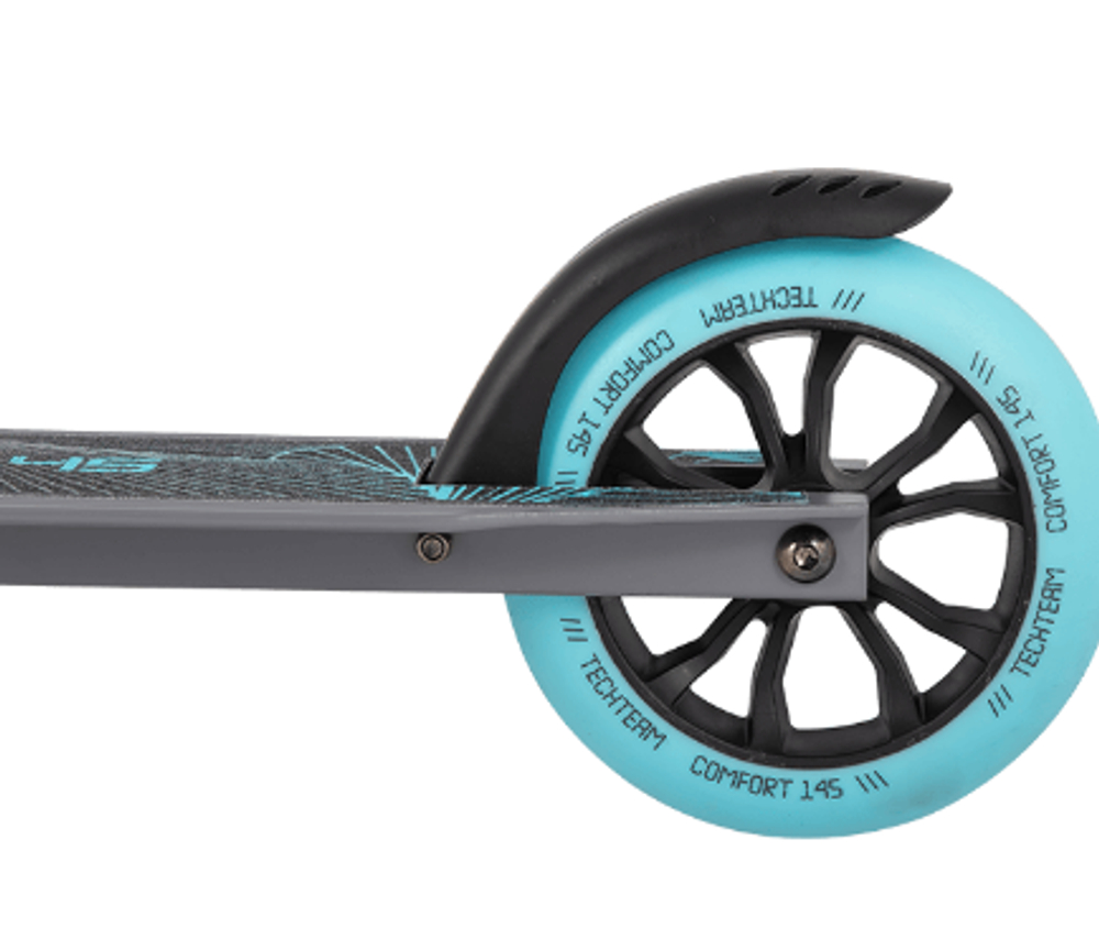 Детский самокат Tech Team ​145 Comfort 2020 бело-зеленый
