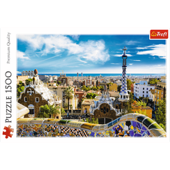 Puzzle "1500" - Park Güell, Barcelona / 500 px