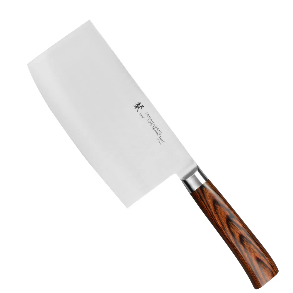 Tamahagane - Китайский нож SAN Brown 18см. / артикул   SN-1124  / GTIN 4906496706845