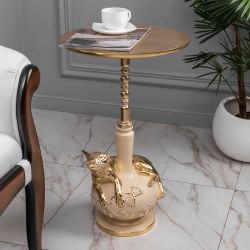 Столик декоративный Кошка Агнесса Айвори