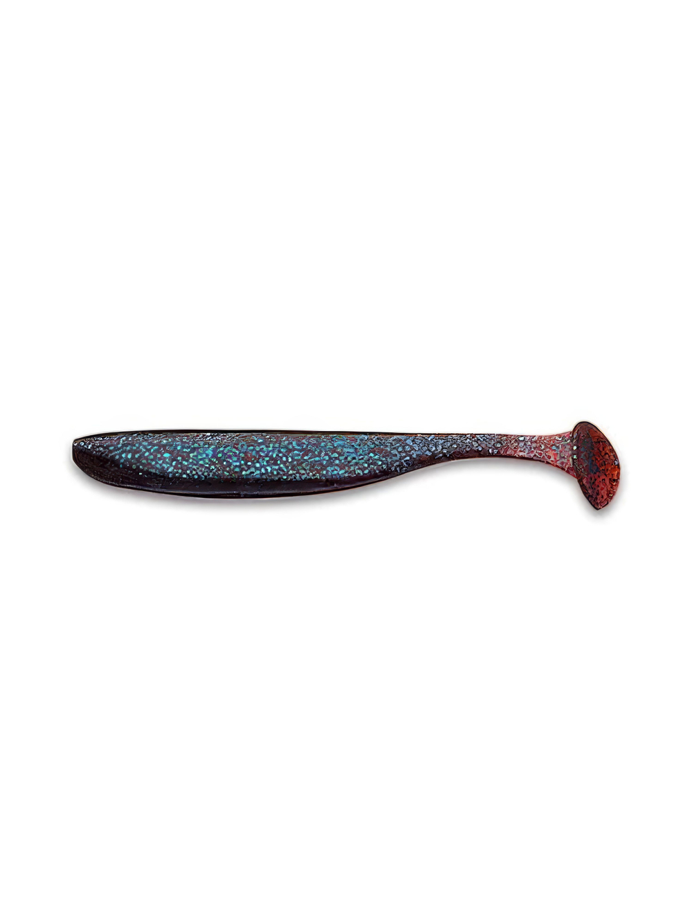 Приманка силиконовая Keitech Easy Shiner 4" PAL #01 Chartreuse Red Flake, 3 упаковки по 7 штук