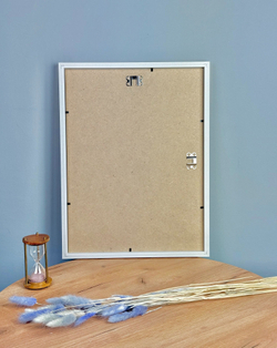 Фоторамка пластиковая 30х40 см, белый, фактура дерево, арт. 3040.628057