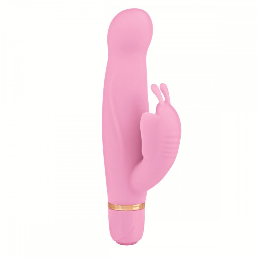 Розовый вибратор с клиторальной бабочкой ENTINCE ELIZABETH