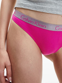 Majtki Calvin Klein Thong 1P - Розовый