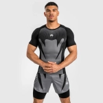 Рашгард Venum Attack SS Black\Grey