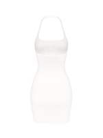 white halter dress