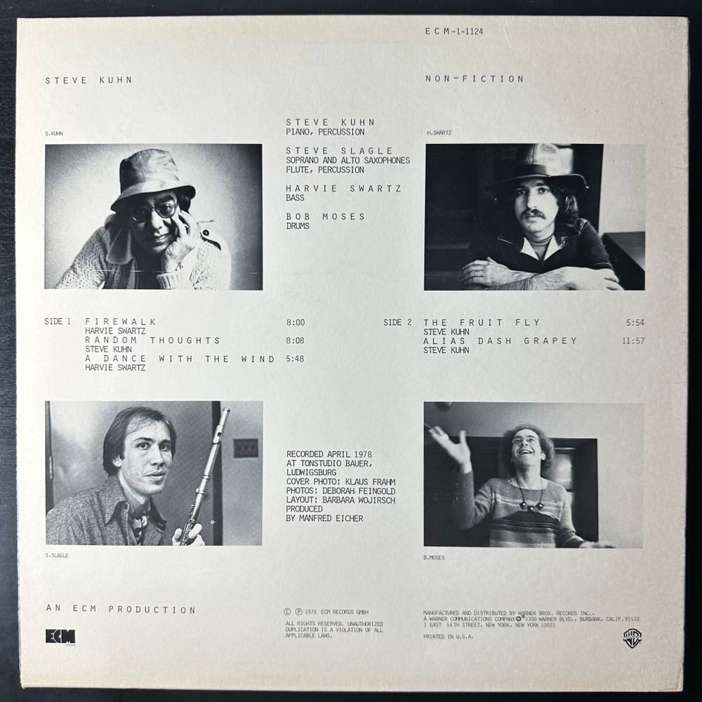 Steve Kuhn ‎– Non-Fiction (США 1978г.)