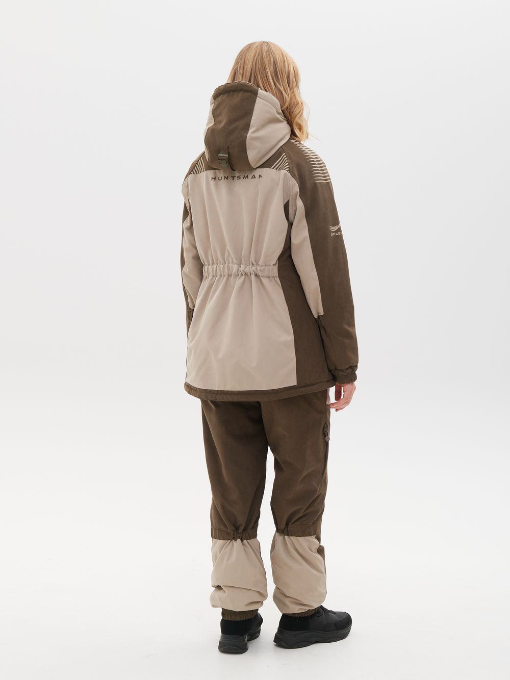 Костюм демисезонный женский Селенга ткань Исландия цвет Коричневый/Бежевый